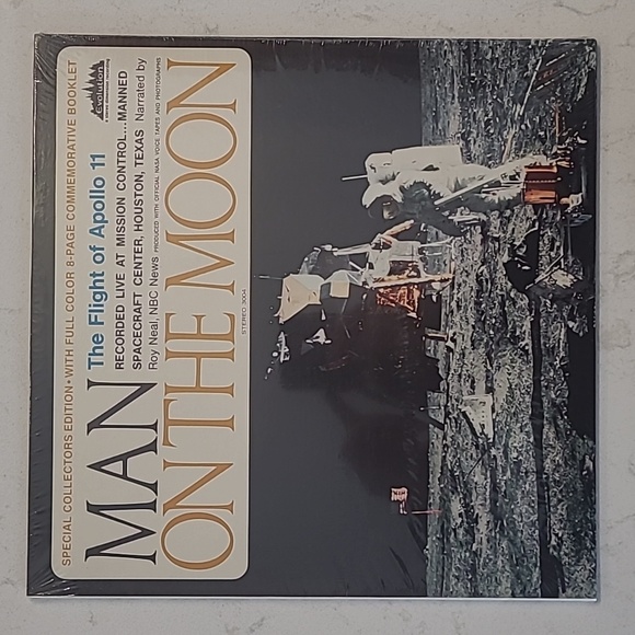 Unopened excellent condition "Man on the Moon" vinal. *collectors edition* - Picture 1 of 3